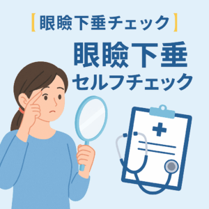 まぶたが重い？眼瞼下垂セルフチェックと受診目安
